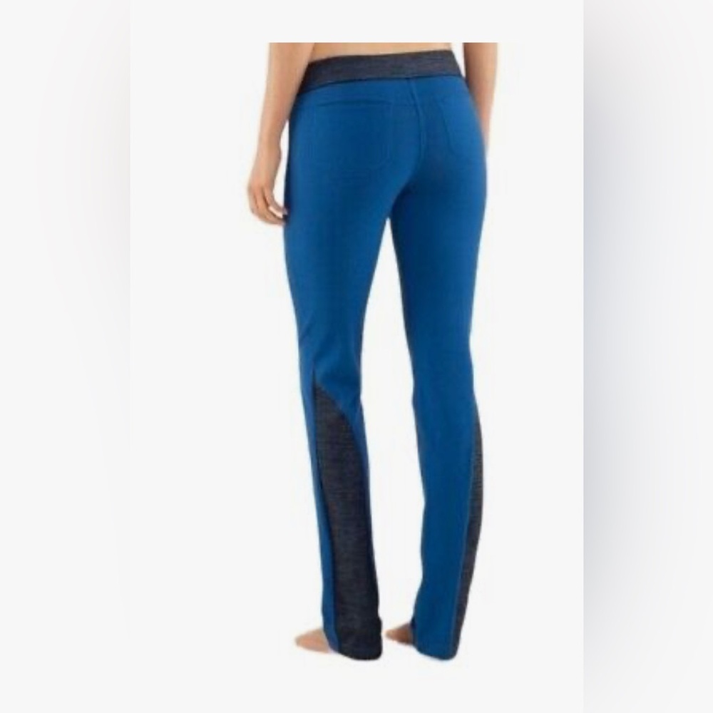 Lululemon Pants Size 2 Womens Blue Limitless Split Set Pant Back Pockets Yoga